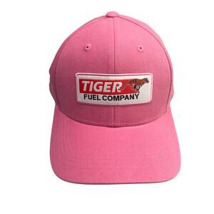 Tiger Fuel Company Pink Snapback Hat Adjustable Logo Patch Trucker Hat